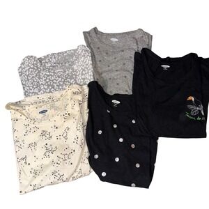 Old Navy Womens Lot of 5 Graphic T-Shirts Tees Size XXL